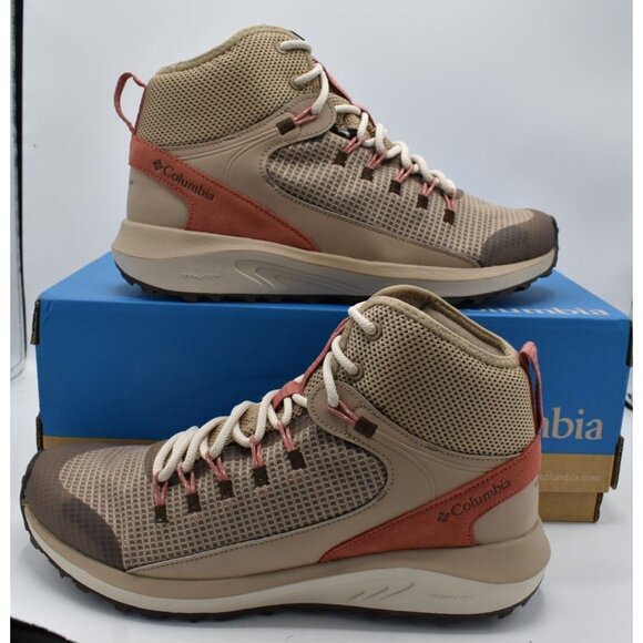 Columbia Womens 11 Trailstorm Omni-Tech Mid Oxford Tan Waterproof Hiking Boots - Picture 11 of 14